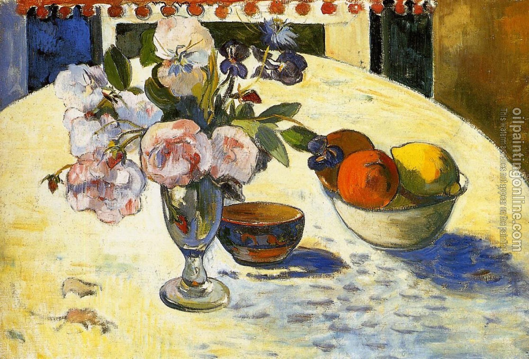 Gauguin, Paul - Flowers in a Fruit Bowl